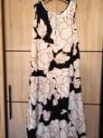 Sukienka Boho maxi 44 46 plus size kwiaty