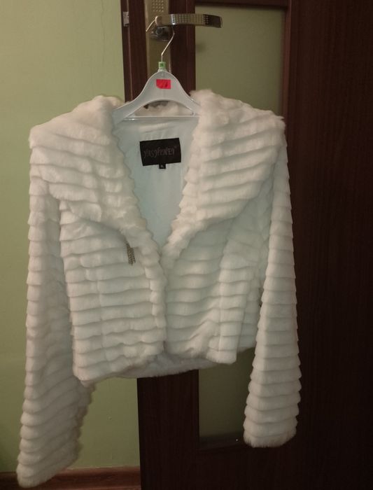 Futerko, narzutka, bolerko białe 36/38Wesele