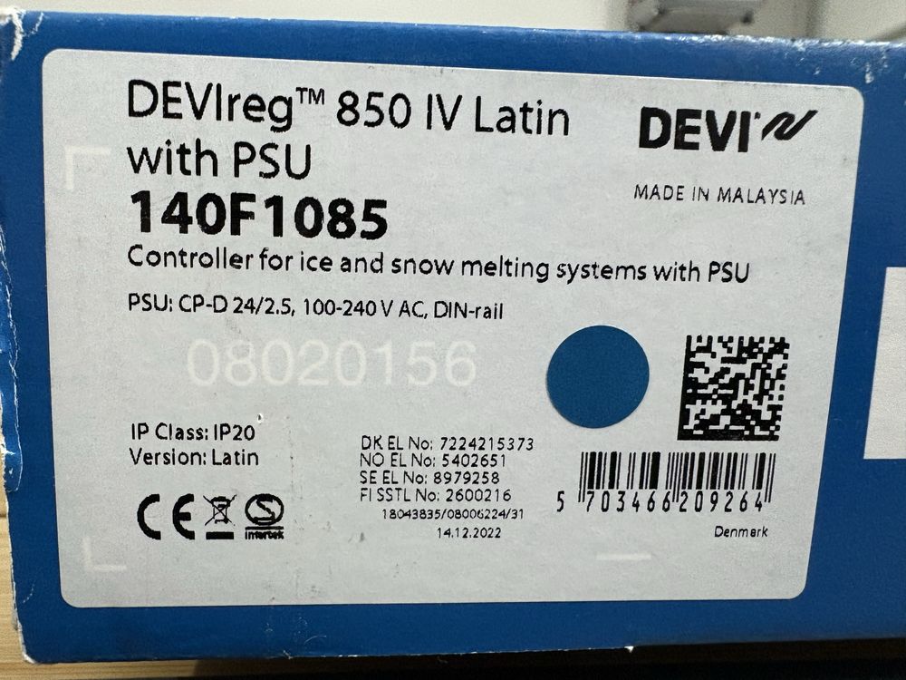 Regulator termostat Devireg 850  140F1085