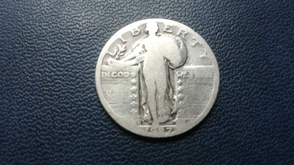 USA quarter dollar (1/4 dolara) 1927 S_srebro (rzadki rocznik)