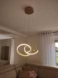 Lampa wisząca led złota
