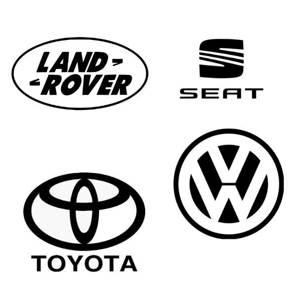 Autocolantes vinil Land Rover - Seat - Toyota - VW