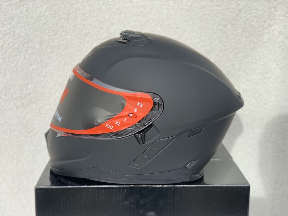 Kask motocyklowy Lazer Rafale evo czarny matt, Blenda, Poliweglan!