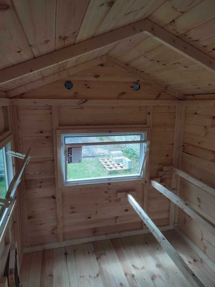 Kurnik dla kur z otwieranym jajecznikiem 250x150x200cm WoodStuff
