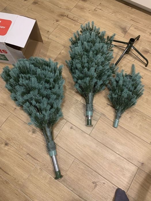 Аляска зелена з блакитними кінчиками лита ялинка преміум класу Ёлка