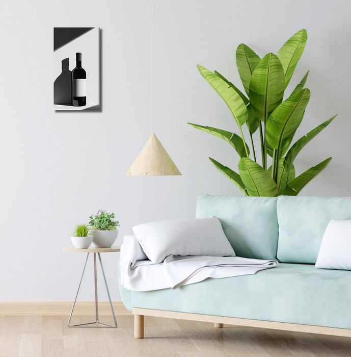 Obraz 20x40cm Butla Wina