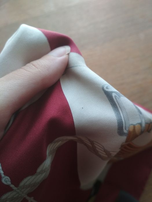 Вінтажна шовкова хустка hermes clic clac