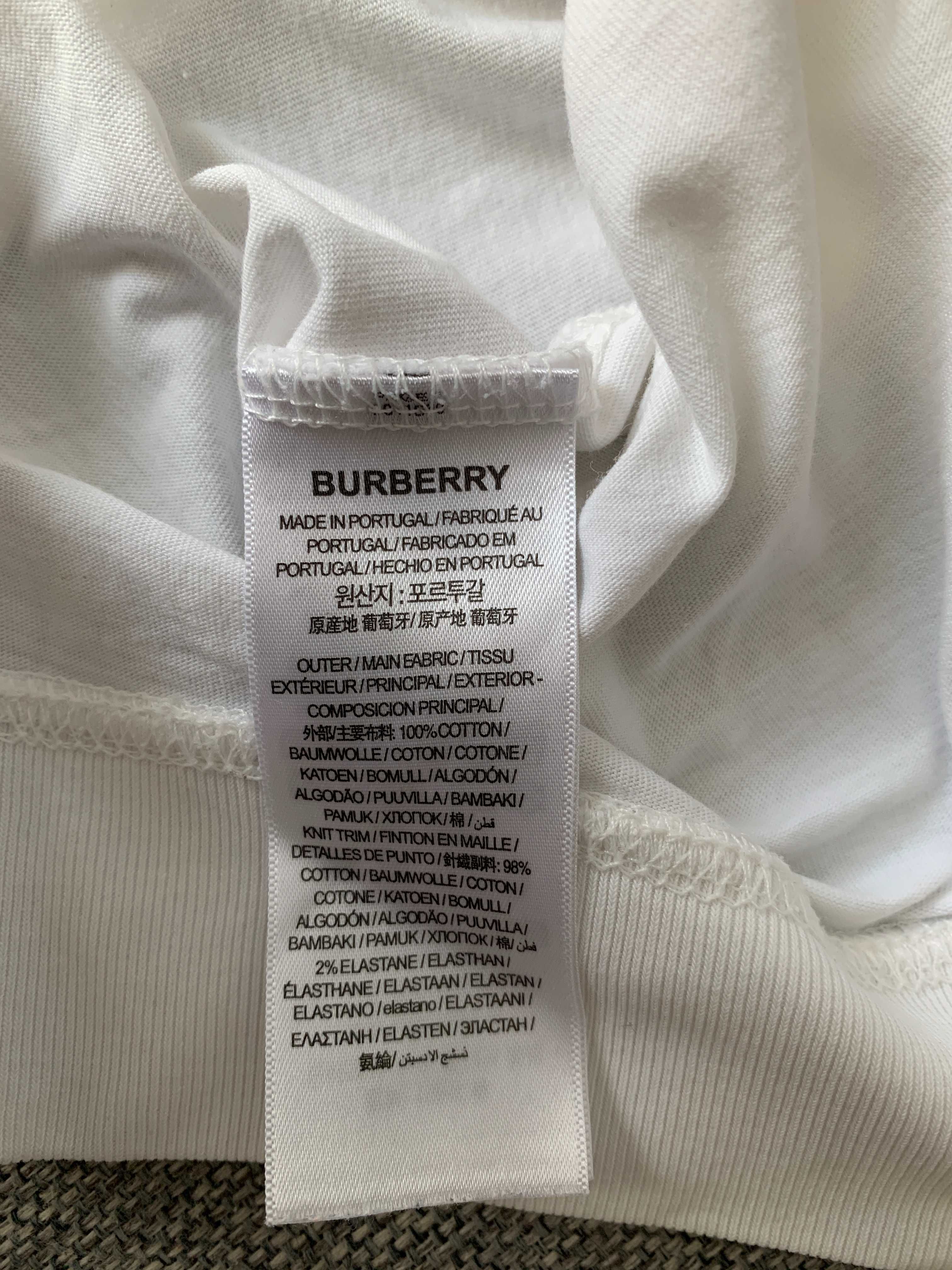 Koszulka Burberry z różowym motywem