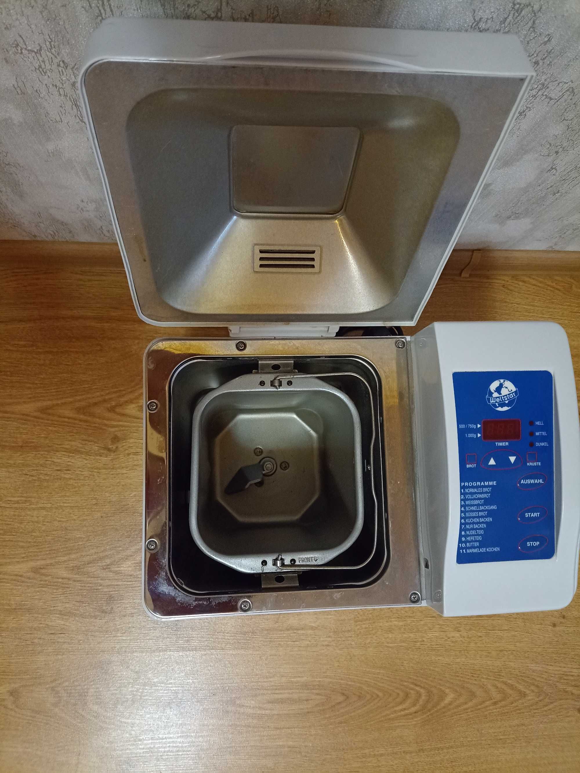 Хлібопічка WELTSTAR brotback-automat. Model BBA 1010 G