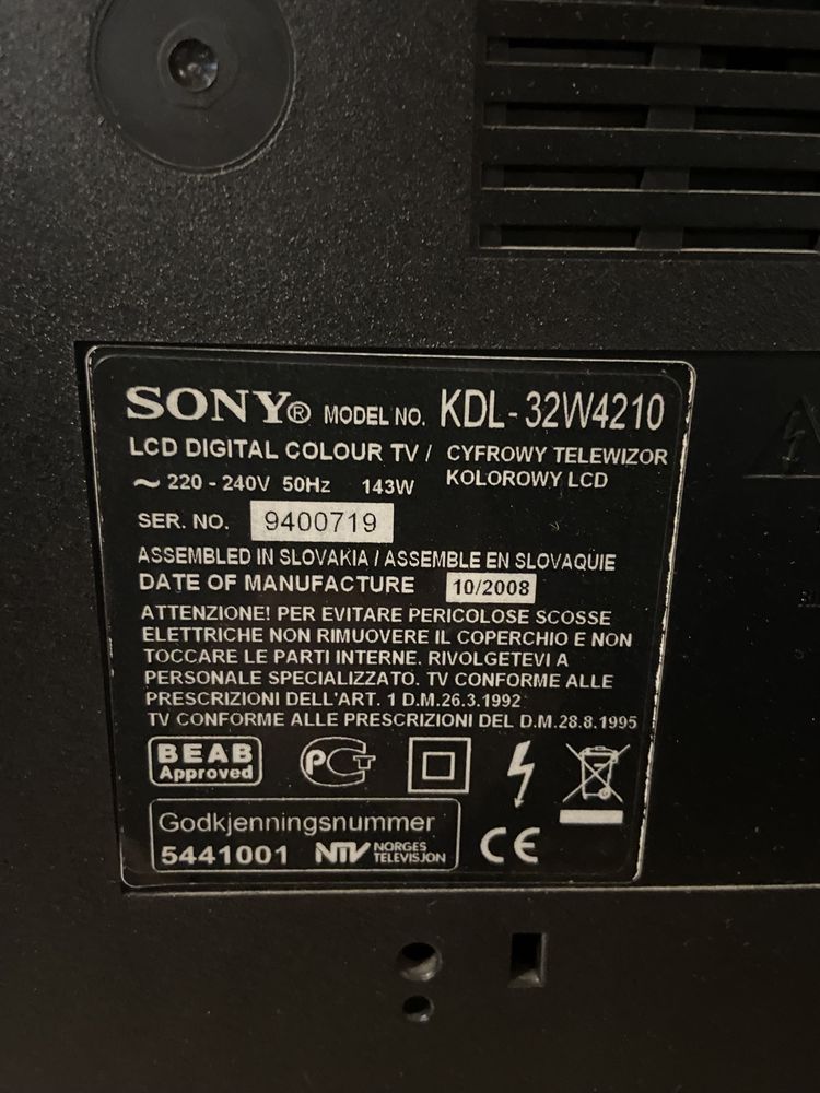Telewizor Sony kdl-32w4210