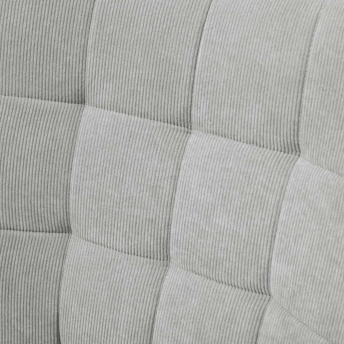 Fotel wypoczynkowy uszak z podnóżkiem do 150 kg szary, drewno bukowe