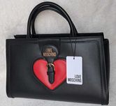 Damska duża torebka Love Moschino Borsa Pu Nero na ramię