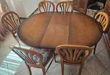 Mesa Jantar Cerejeira C/ 6 cadeiras - Como Novo