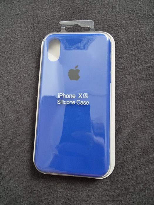 Case Etui Iphone X / Xs NOWY niebieski z logo