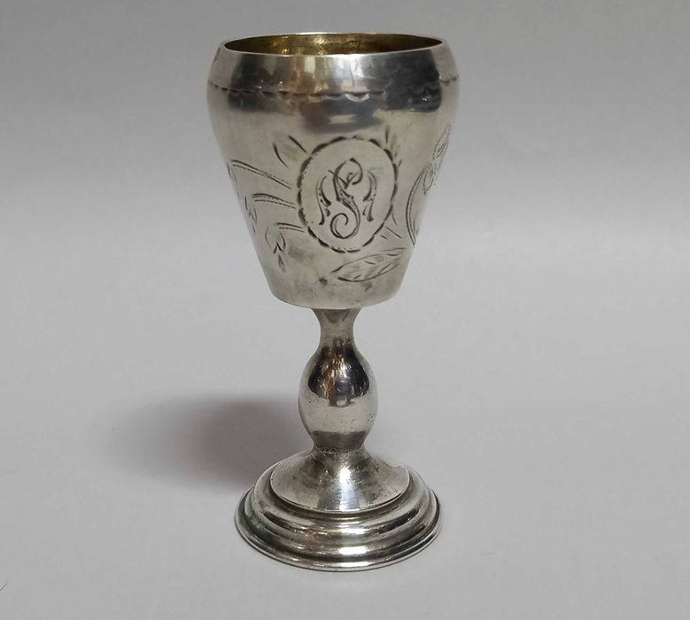 Srebrny kieliszek, pucharek, wazonik, polskie srebro "800"