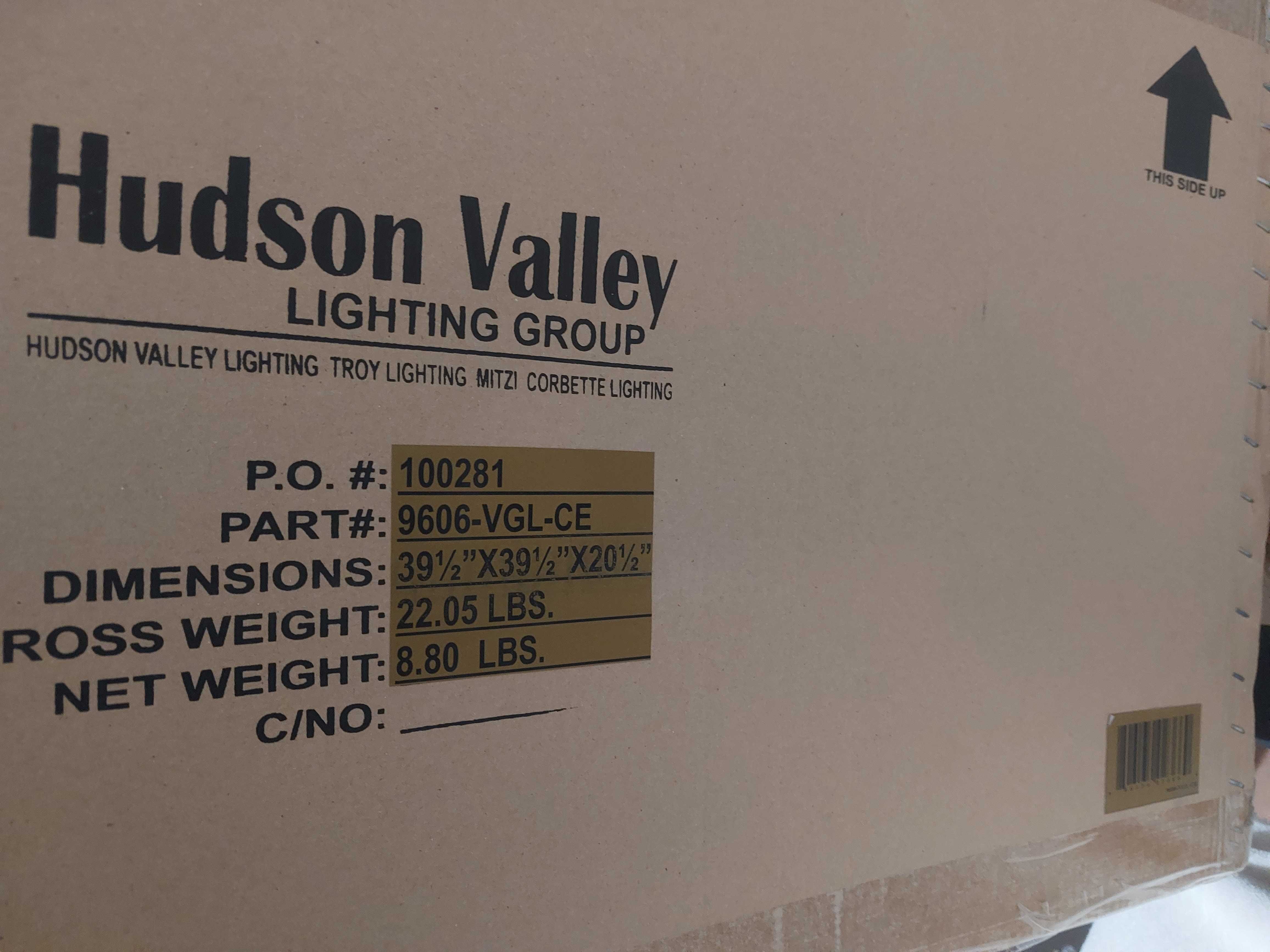Hudson Valley Lighting Group. NOVO - Lustre LABRA 9606-VGL-CE