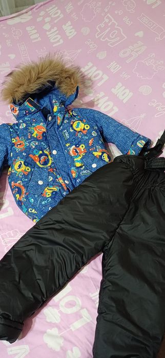 Зимний комбинезон куртка на мальчика 3 4 5 лет