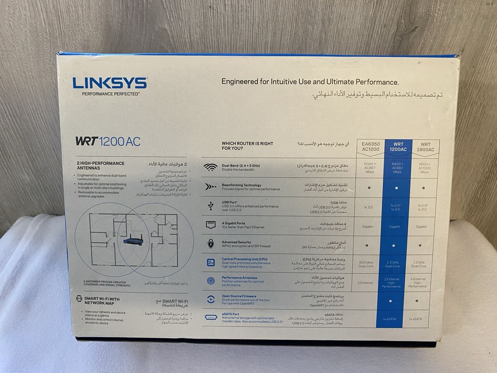 Router WIFI Linksys WRT 1200AC