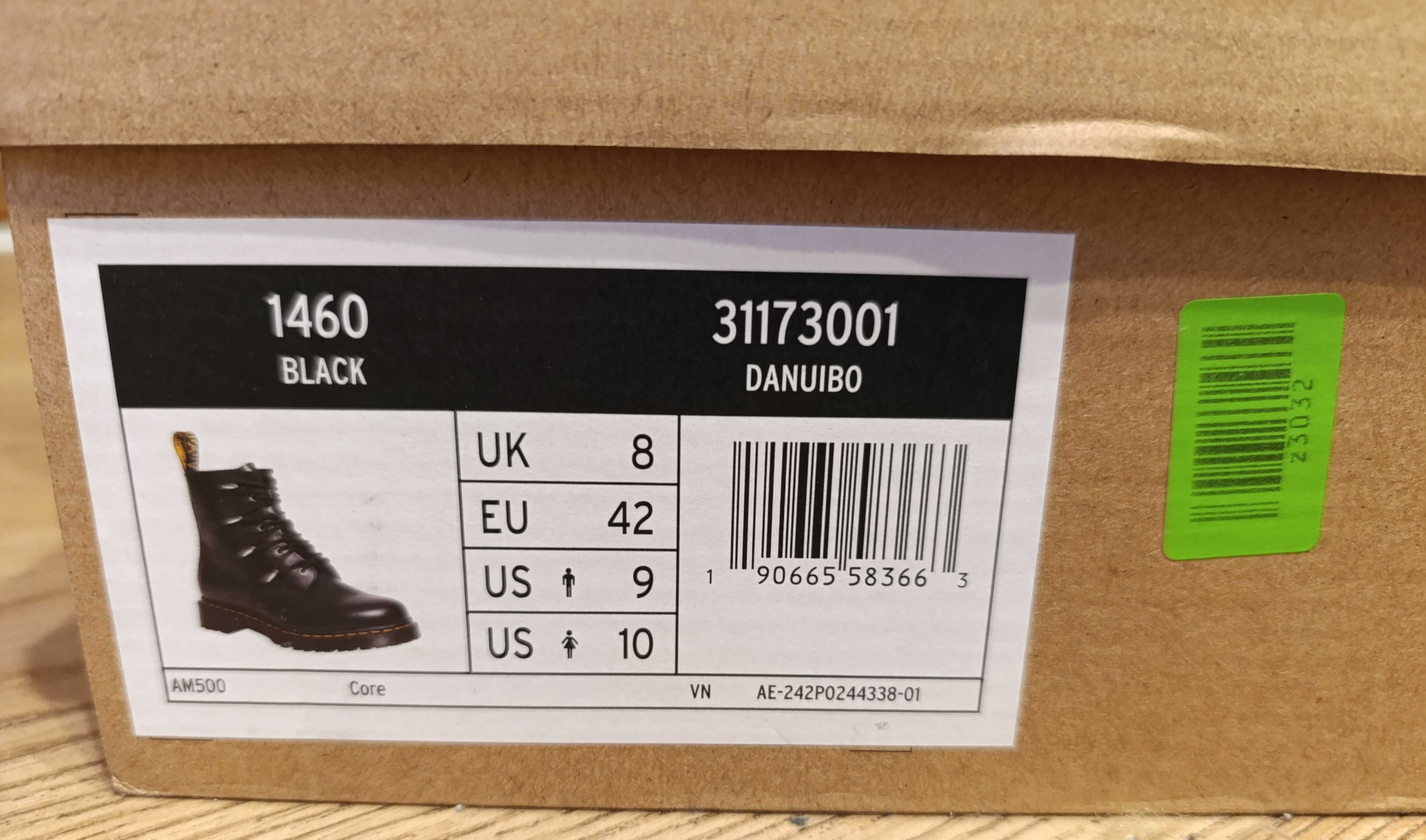 Dr. Martens Glany 1460  Czarne rozm. eur. 42