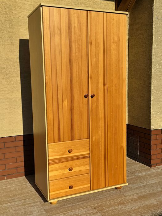 Szafa 3 drzwiowa drewniana sosnowa bieliźniarka przedpokój garderoba