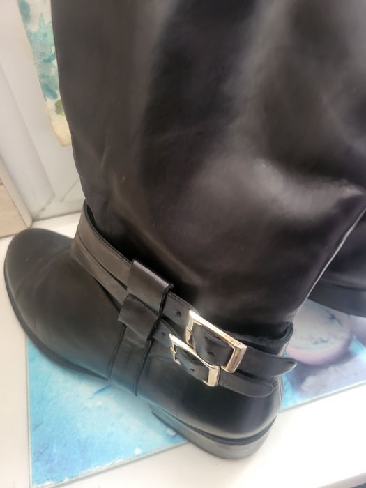 Kozaki Kazar skóra naturalna