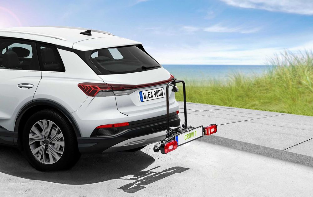 Składany bagażnik platforma na 1 rower EUFAB CROW 1 na hak uchył