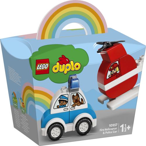 LEGO DUPLO 10957 Helikopter strażacki i radiowóz