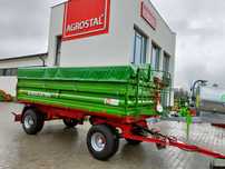 Przyczepa 2-osiowa T672 8 ton plandeka GRATIS Pronar od ręki AGROSTAL