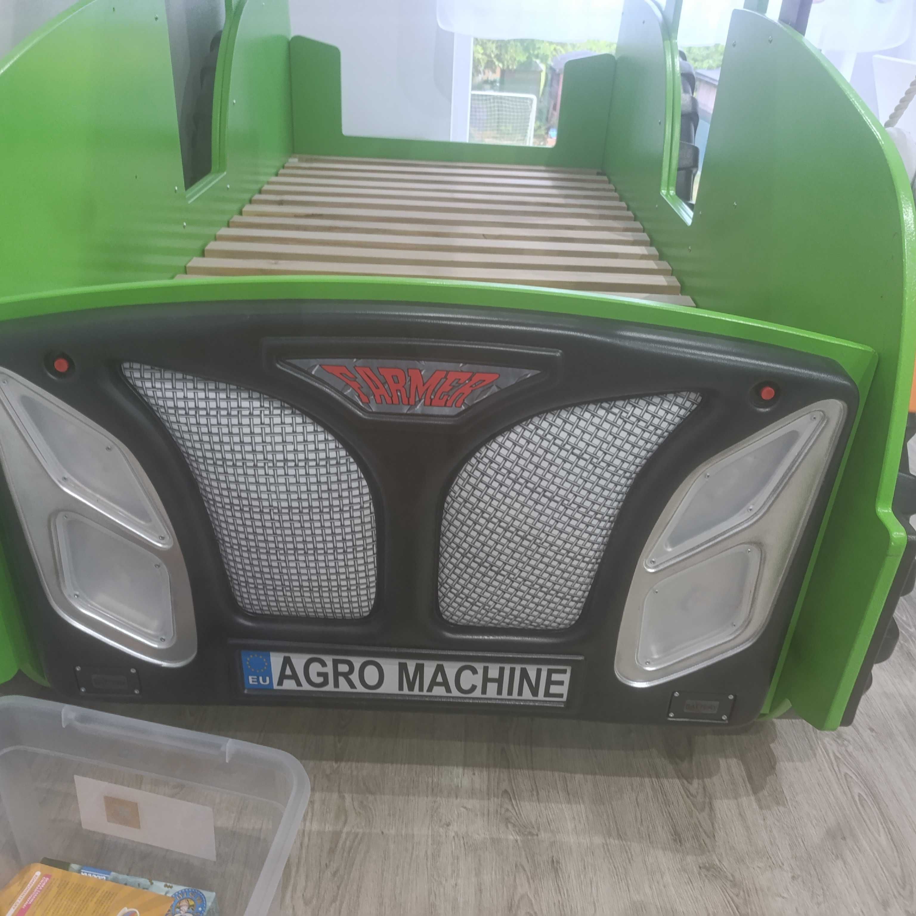 Łozko traktor zielony