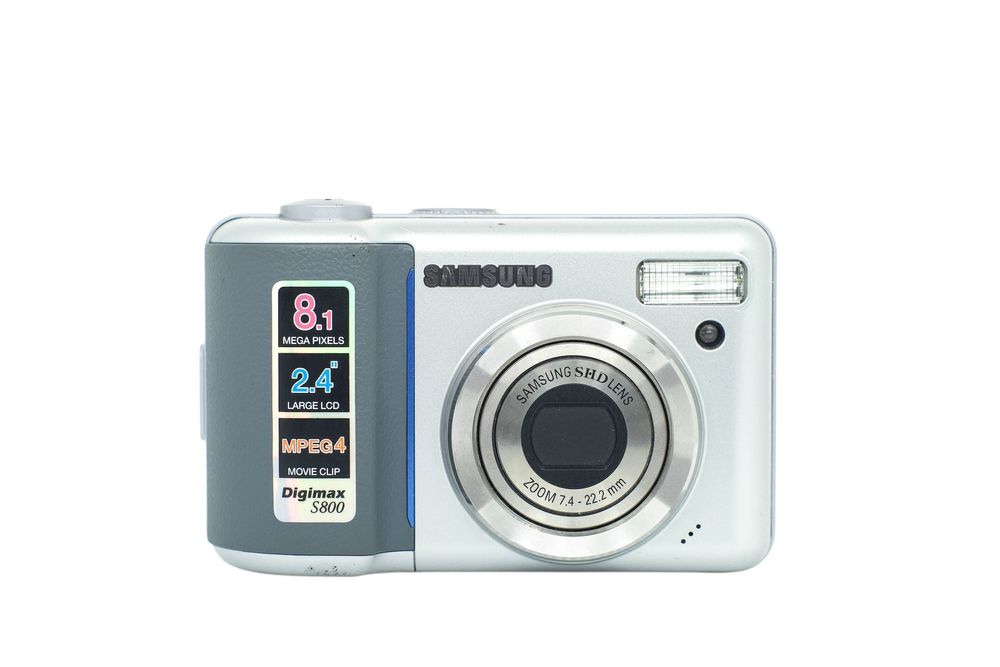 Samsung digimax S800 +1gbSD na baterie AA!Y2K 2000sVibe aparat cyfrowy