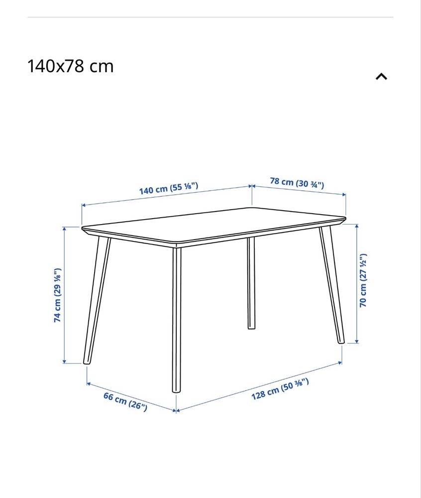 Mesa ikea LISABO