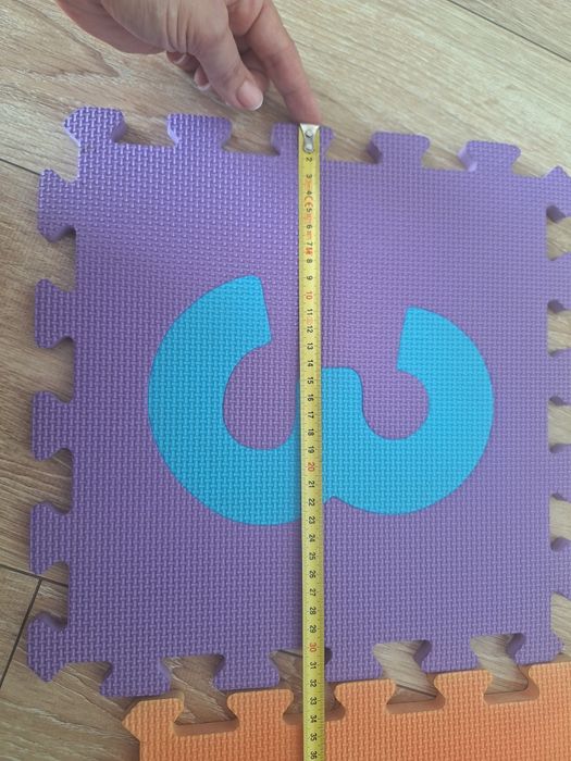 Puzzle piankowe z cyferkami na podłogę, mata