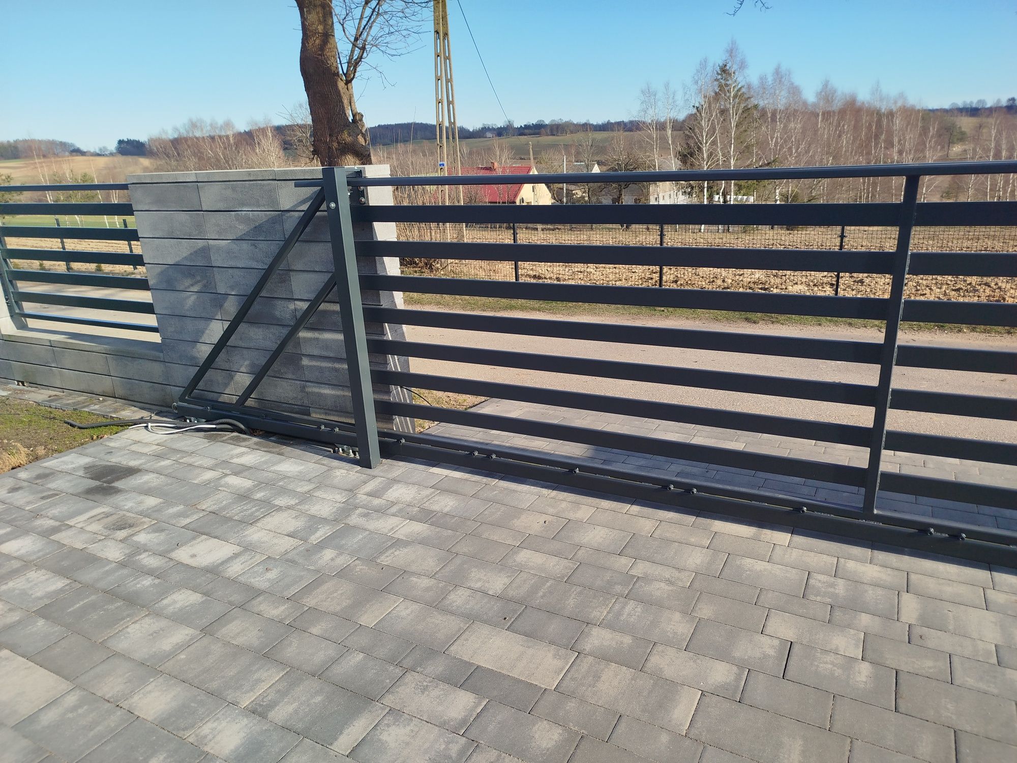 Brama przesuwna palisadowa 5m swiatlo