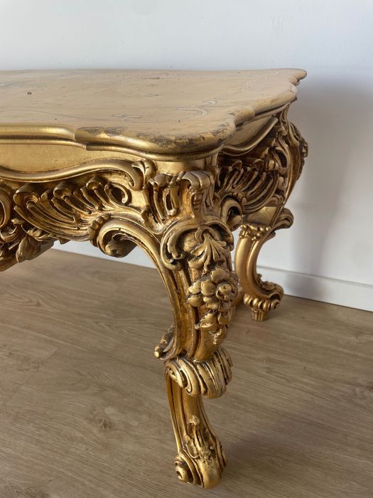 Mesa antiga estilo provençal/rococó – peça decorativa rara