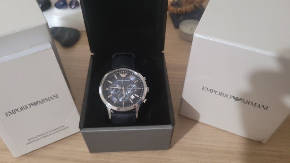 Relogio Armani AR2473 Original  Azul Escuro