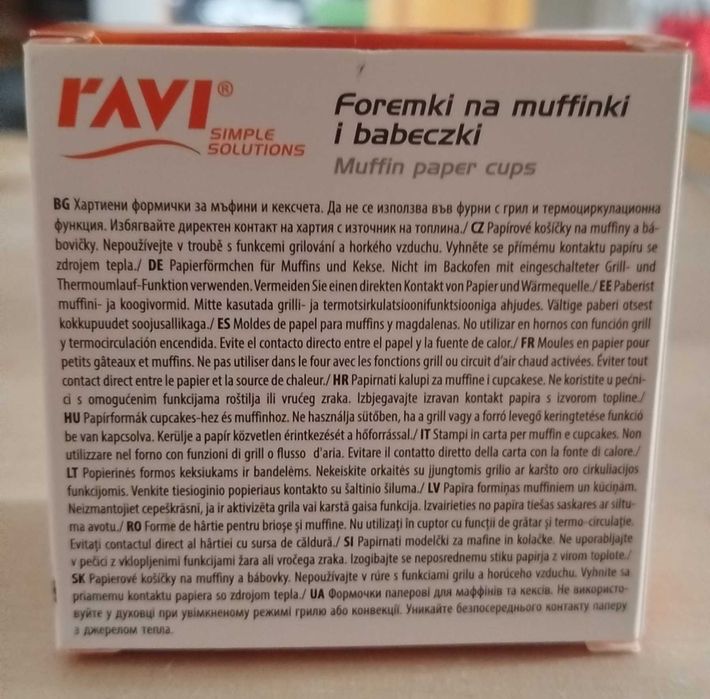 Papierowe foremki na muffinki i babeczki