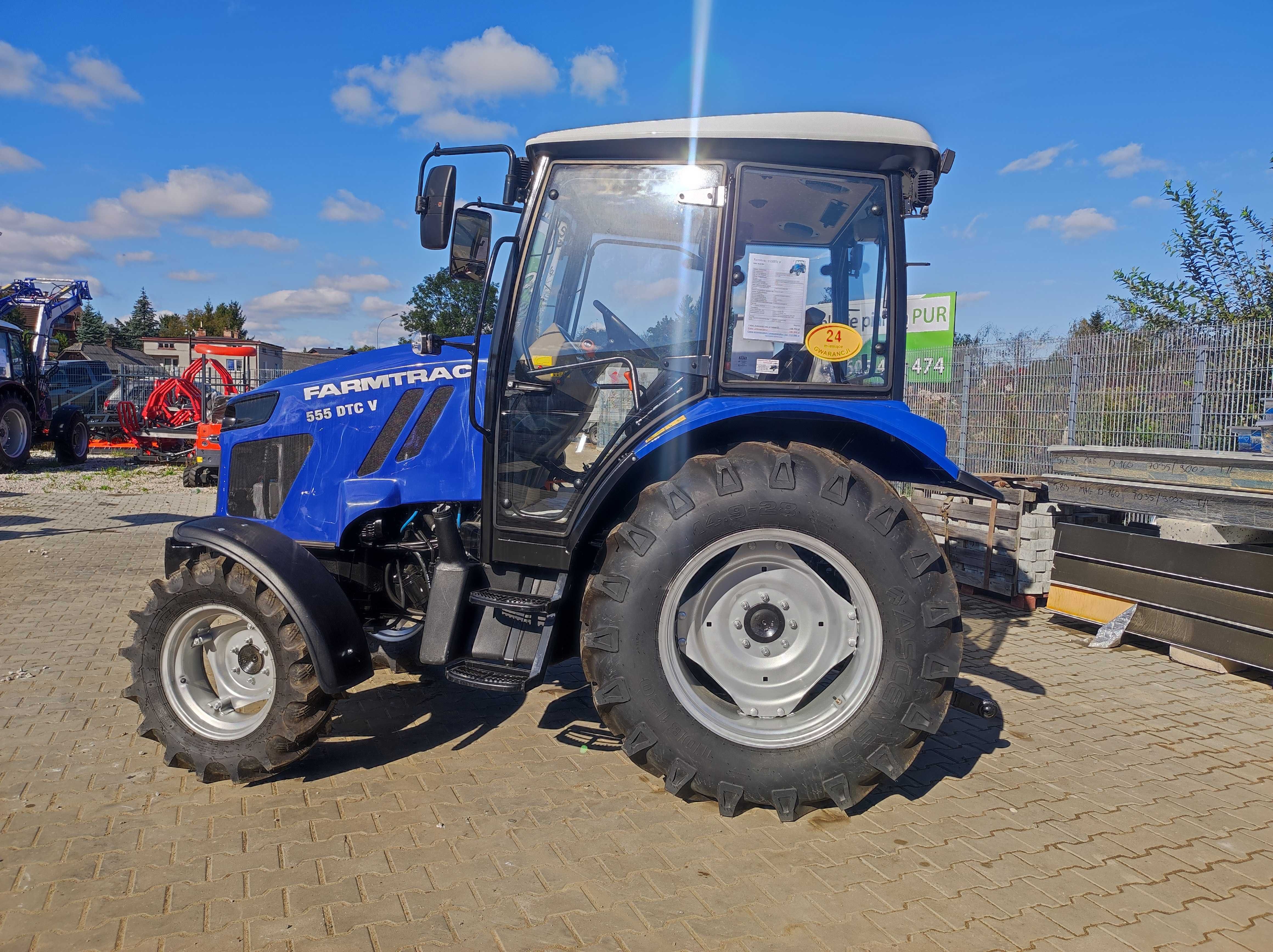 Traktor FARMTRAC 555 DTc V Silnik: 50KM AC + Pneumatyka - OD RĘKI!