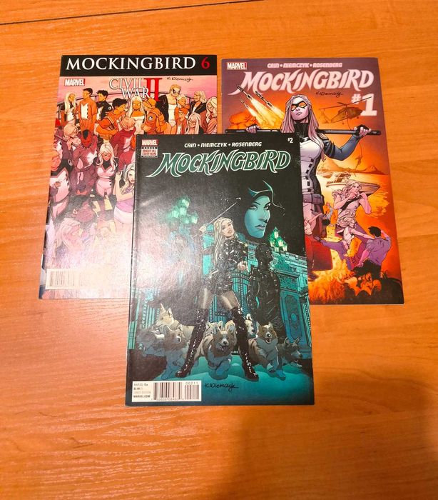 Komiks Marvel Mockingbird #1 #2 #6 z autografem Kate Niemczyk