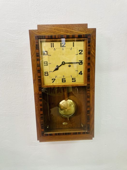PROMOCJA !Art-deco zegar HAU po renowacji i serwisie z mojej kolekcji
