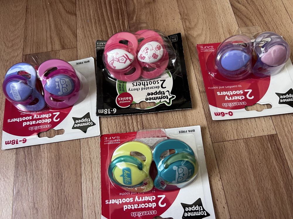 Пустушки /соски Tommee Tippee 0-6, 6-18, 18-36 Англія