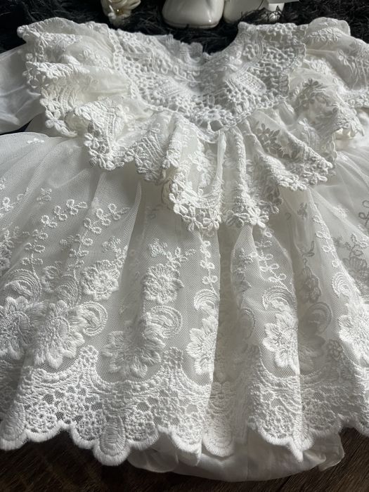 Sukienka do chrztu Freya Milulove r.68 sprzedam caly komplet