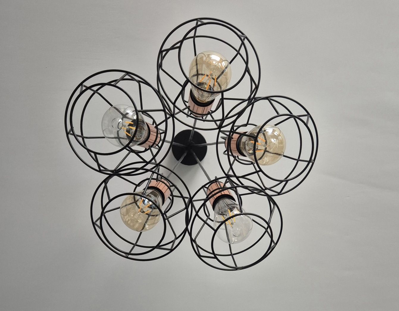 Lampa Manam czarny/miedziany