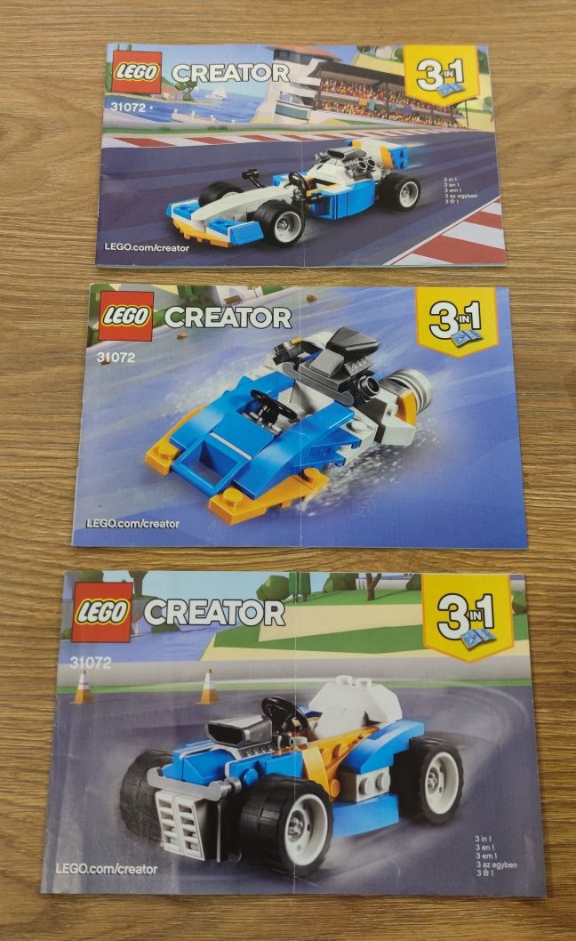 LEGO Creator 31072 Potężne silniki kompletny pudełko instrukcja