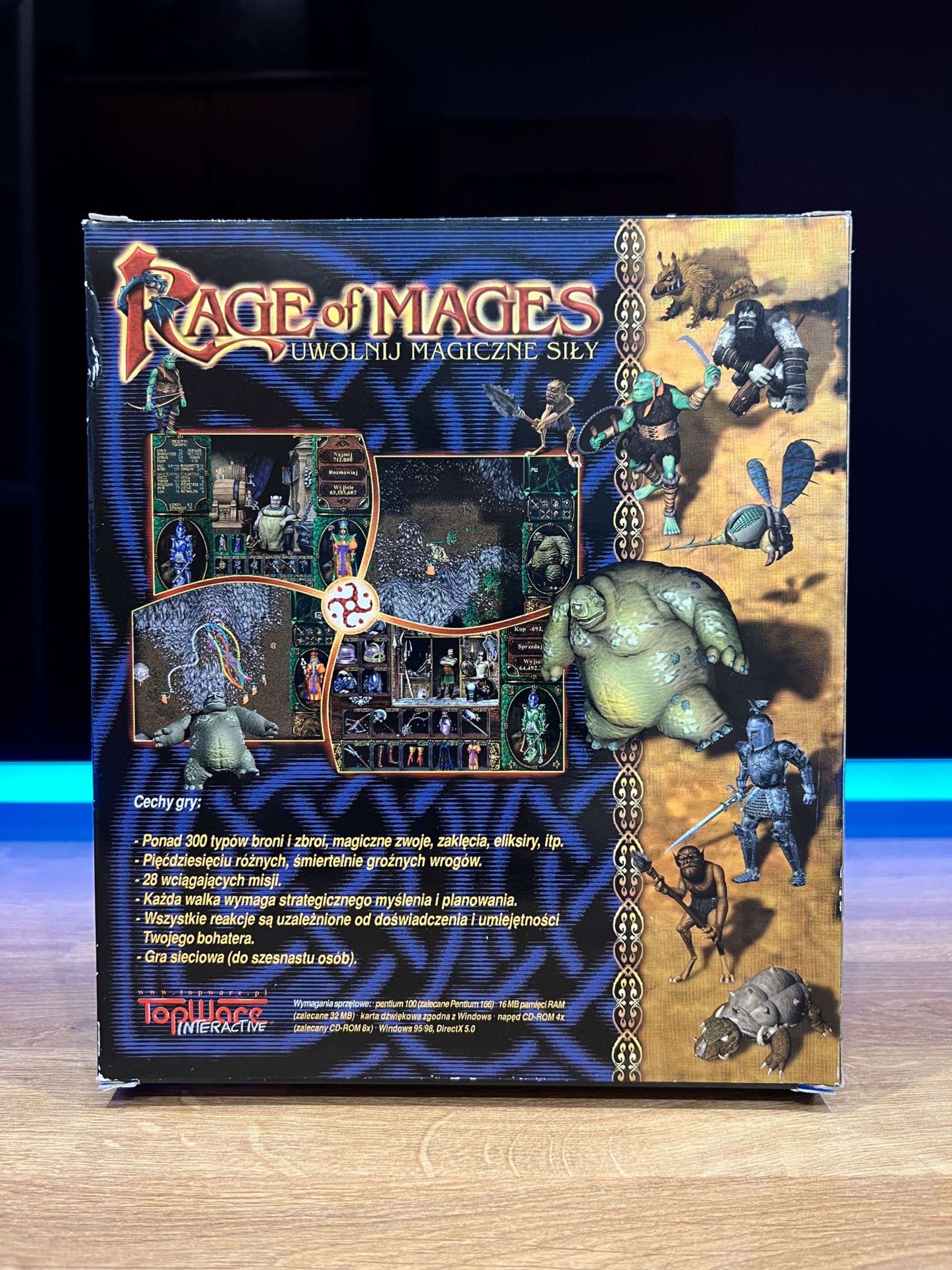 Rage of Mages (PC PL 1999) BIG BOX polskie premierowe wydanie