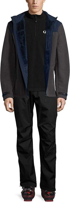 700 Męska Kurtka Wiosenna Ocieplana Softshell Przeciwdeszczowa S