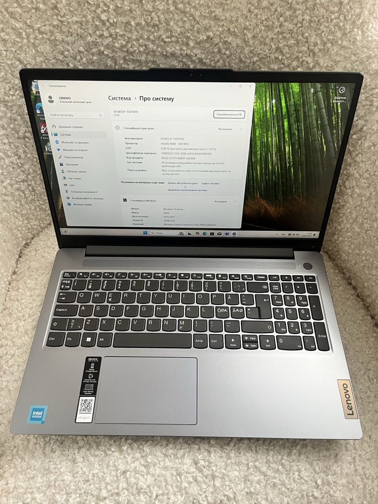 Lenovo ideaPad slim 3 15 2024 intelN100 8/256gb 15.6”FHDips