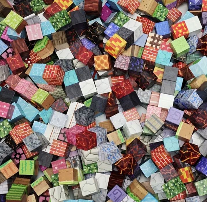 Магнітні блоки майнкрафт, конструктор, minecraft, магнитный ,my word