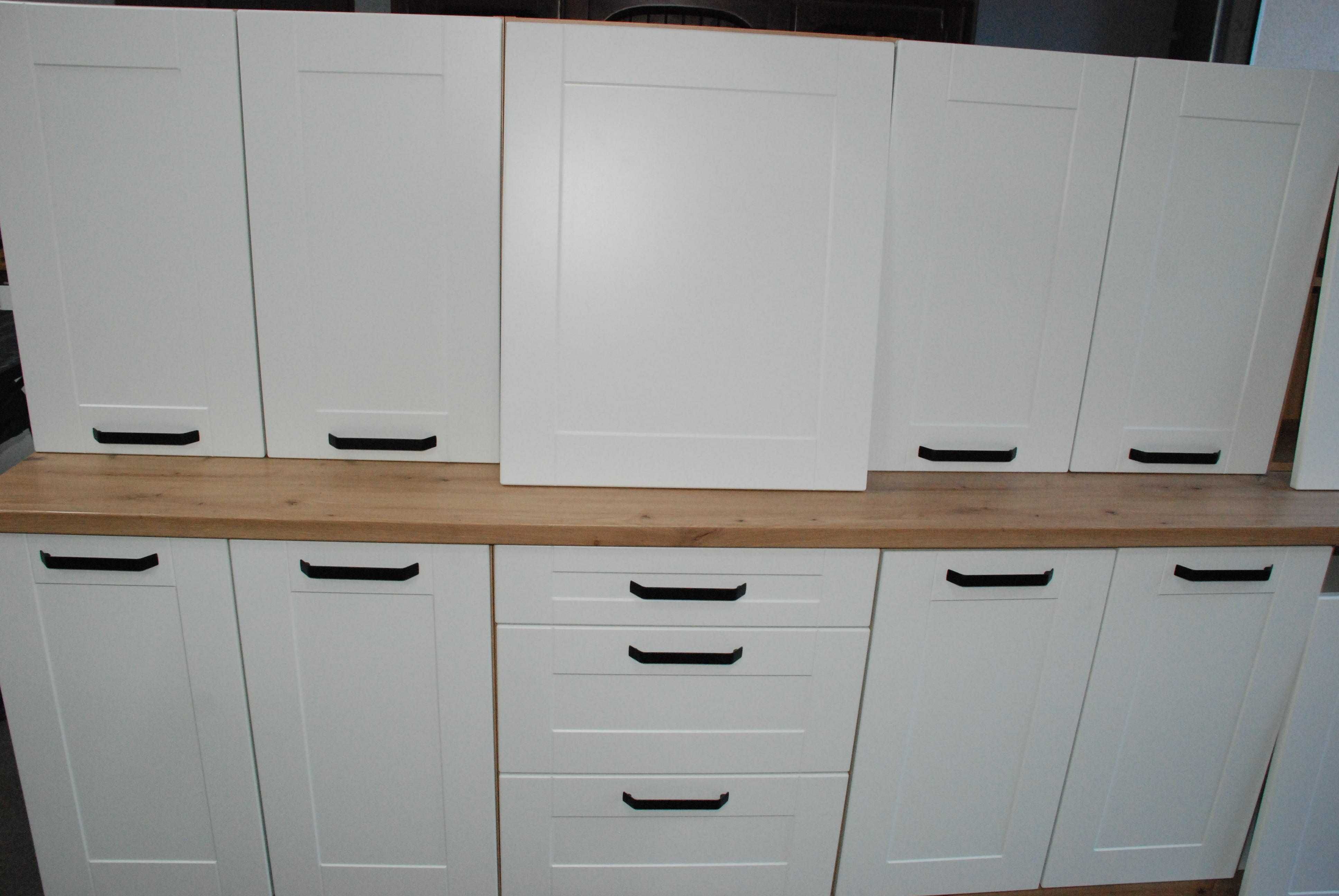 Meble kuchenne Białe/Artisan MDF 19 mm - Nowe - styl Skandynawski