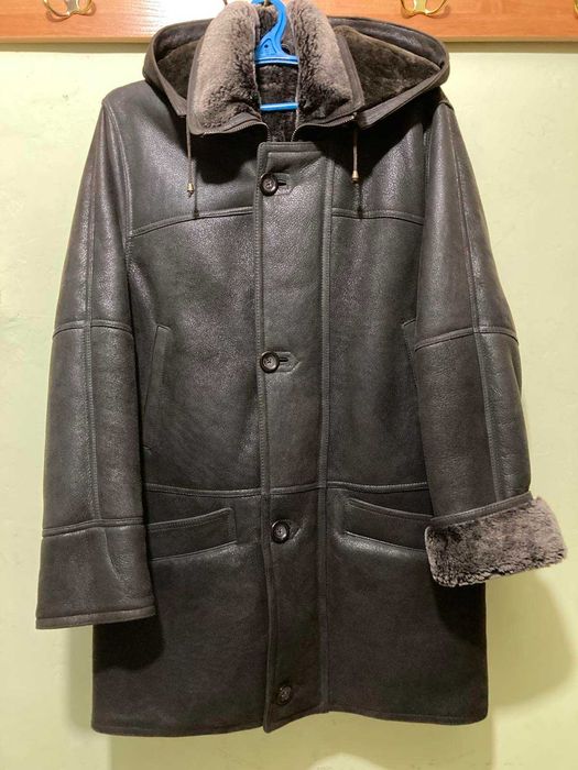 НОВАЯ натуральная МУЖСКАЯ ДУБЛЁНКА размер S/М - ни разу не одевалась!