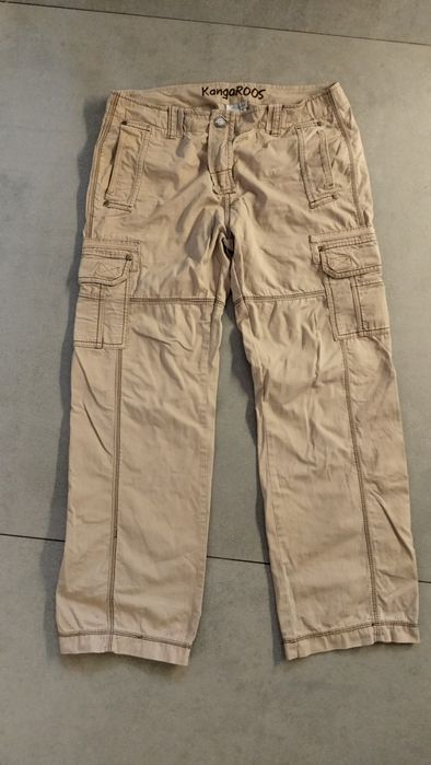 Spodnie szeroka nogawka bojówki Kangaroos